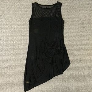 Black, asymmetrical top